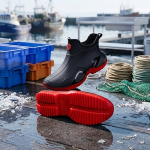 Botas de Pesca Impermeables para Cubierta de Barco, Antideslizantes, de Suela Gruesa y Resistente, para Exteriores, Clima Húmedo, Cómodas y Protectoras - Product Image 2