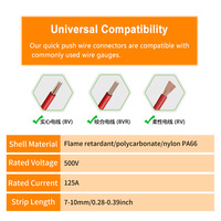 Boîtier de distribution universel DIY GO pour rail DIN UK125A, boîte de jonction électrique UKK 2 entrées et plus de sorties, connecteur de câblage universel