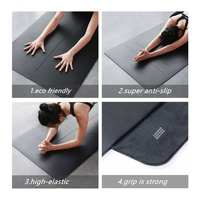 Tapis de yoga en caoutchouc PU antidérapant pour l'extérieur, personnalisé avec logo, imprimé numériquement, écologique, pour le fitness et le Pilates, vente en gros