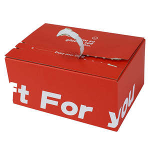 Custom Corrugated Self-Assembling Tuck-Top Mailer <b>Box</b> Zipper-Style Auto-Bottom Matt Lamination Four-Color Hot Stamping UV Finish - Product Image 4