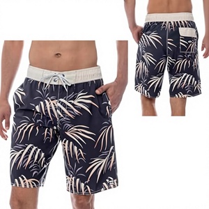 Custom Sublimated Solid Pattern Designer Drawstring 100% Polyester Casual Mid Waist Board <b>Shorts</b> for <b>Men</b> Quick Dry Wholesale - Product Image 3