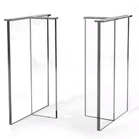 Pieds de table en acrylique transparent, supports multifonctionnels pour tables basses, tables d'îlot de cuisine