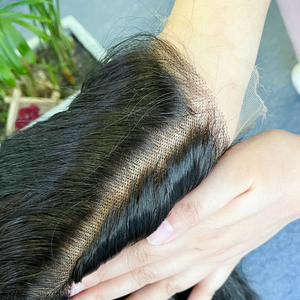 Onda Natural 13*4 Pelucas de cabello virgen humano frontal de encaje Cutícula completa alineada Pelucas de cabello virgen indio sin procesar Onda del cuerpo - Product Image 3