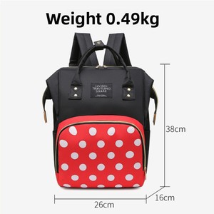 <span class=keywords><strong>Sac</strong></span> à dos de maternité multifonctionnel grande capacité en tissu Oxford respirant et imperméable avec fermeture éclair pour maman et bébé - Product Image 2