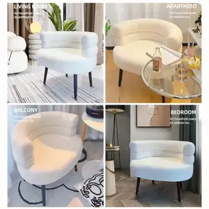 Chất lượng hàng đầu sang trọng khung gỗ ghế sofa da mềm mại thoải mái ghế đơn đồ nội thất phòng khách phòng chờ ghế sofa