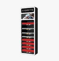 Présentoir en métal pour magasin de tabac Présentoir pour magasin de fumée personnalisé avec système de poussoir Présentoir à cigarettes à vendre