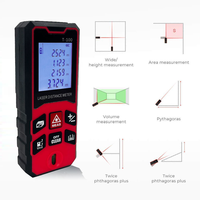 Télémètre laser industriel DEWEN, précision au niveau du millimètre, ruban à mesurer numérique portable, indice de protection IP55, 0,05-100 m, laser rouge