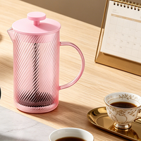 Pembuat Kopi French Press Manual Portabel Tahan Panas Kapasitas Besar
