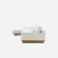 Canapé de salon modulaire pour petit appartement, garni d'éponge, en tissu, convertible en lit, pour la maison, idéal pour la pause déjeuner, double, pliable, en forme de L