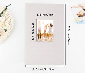 Grande capacità per l'anniversario di matrimonio in famiglia <span class=keywords><strong>Album</strong></span> di lino contiene <span class=keywords><strong>300</strong></span> <span class=keywords><strong>foto</strong></span> orizzontali <span class=keywords><strong>Album</strong></span> fotografico in tessuto 4x6 <span class=keywords><strong>300</strong></span> - Product Image 5