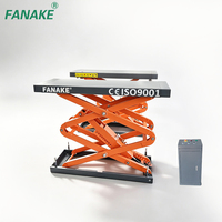 Elevador de Tijera Hidráulico Estacionario Fanake, el Más Vendido, Elevador de Autos 220V 240V 380V