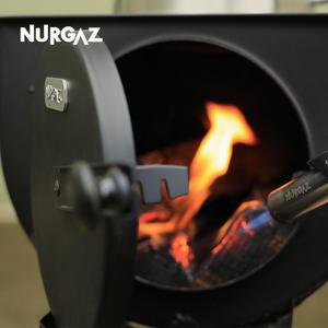 Poêle à bois pliable et portable NURGAZ pour le camping en plein air, cuisinière chauffante noire CS-01 - Product Image 4