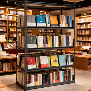 Langlebige Regale aus Edelstahl in Bibliotheks qualität-Garage Verwenden Sie rost beständiges Design mit einer Kapazität von 175kg pro Regal für die Buch organization - Product Image 1