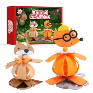 Beginner-Friendly DIY Sewing Craft Kit <b>Felt</b> Material to Create Custom Designs for Boys and Girls Sewing & Weaving Toys - Product Image 1