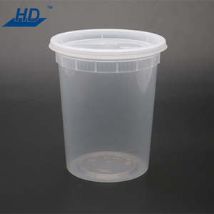 8Oz 12Oz 16Oz 24Oz 32Oz Clear Round Disposable <strong>Plastic</strong> Pp Injection Hot Soup <strong>Container</strong> Deli Cup With Lid - Product Image 1