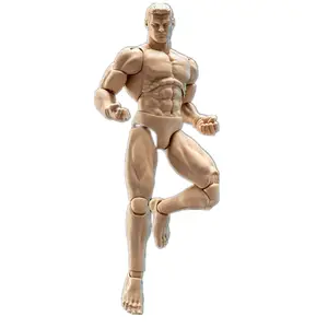 Custom Male Body 1/12 Scale Action Figures OEM Plastic Figure Toy PVC muscle Strong Miniature Figure Body Doll da collezione