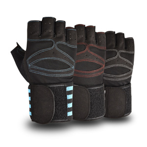 Gants de fitness demi-doigts antidérapants pour haltères, barres horizontales et musculation intensives - Product Image 4