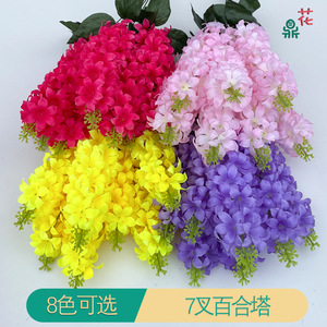 Ramo de Flores Artificiales de Lirio, Flores de Seda Estilo Coreano, Arreglo Decorativo Hecho a Mano para Hogar, Jardín y Bodas - Product Image 2