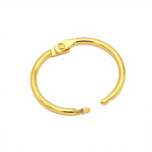 YIWANG Anillos de carpeta de libros de hojas sueltas de Metal dorado de 1 pulgada para Sketchbook Craft - Product Image 2