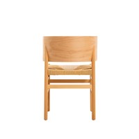 Chaise de restaurant en rotin au design moderne et épuré, chaise en bois courbé, chaise de salle à manger en bois massif WD-1563