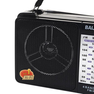 4 Band World <b>Receiver</b> AM FM SW1 SW2 Portable Radio AC DC Dual Power Hi Fi Built In <b>Speaker</b> Home Handheld Broadcast Radio - Product Image 5