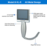 Set Laryngoscope medis portabel dapat digunakan kembali dengan Peralatan & Aksesori anestesi kamera listrik bertenaga