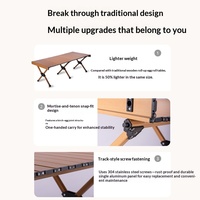 Table pliante d'extérieur en alliage d'aluminium, résistante aux intempéries, pour la vente ambulante, le camping, les barbecues, la salle de sport et la cuisine