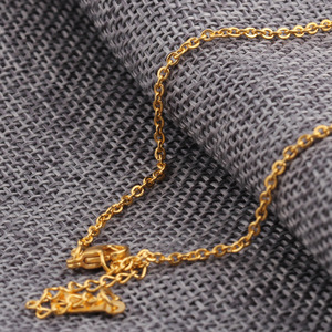 Collar de Cadena O de 45cm 50cm, Acero Inoxidable, Chapado en Oro, para Uso Diario, Accesorios de Moda - Product Image 4