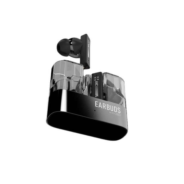 New Design Tws Stereo True Wireless Earbuds Headphone Noise Reduction in Ear Earphones Transparent TWS Earbuds with ANC