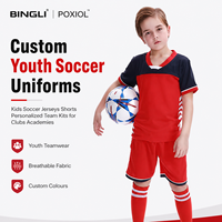 Tenues de football personnalisées pour jeunes, maillots et shorts, équipes personnalisées pour clubs et académies au Canada avec noms et numéros sublimés
