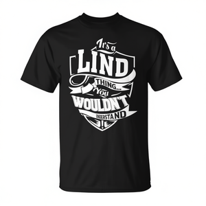 Camiseta Premium Lind Thing Unisex Negra de Algodón con Cuello Redondo y Manga Corta para Adultos, Camiseta Promocional - Product Image 2