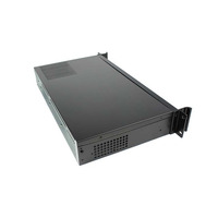 Caja de Servidor Mini ITX Personalizada de 250 mm de Profundidad, Dos Ranuras PCIE de Altura Completa, Chasis de Servidor 1.5U
