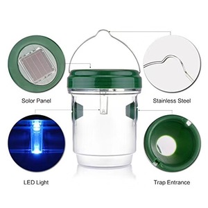 Trampas para Moscas 1L, Control de Insectos Líquido con Energía Solar para Moscas, Uso en Exteriores, Jardín, Granja, Plástico Ecológico Rectangular - Product Image 2