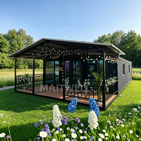 Maison Modulaire Préfabriquée Extensible, Maison Conteneur, Structure en Acier, Espace de Vie Portable pour Ferme, Resort, Location Vacances