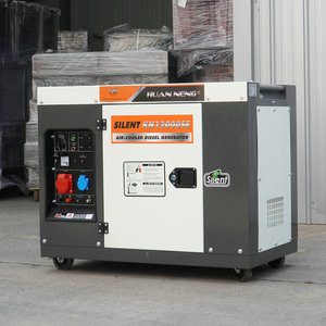 Huan Neng Silent Kn8000se Air Cooled Diesel <b>Generator</b> 8 Kw Single Phase 220V Household Use - Product Image 2