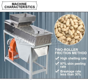 Machine d'épluchage sèche industrielle de peau rouge d'arachide/machine d'épluchage d'écrous manière sèche éplucheur d'arachides/éplucheur cru d'arachide - Product Image 3