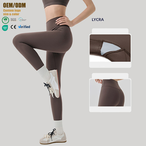 <span class=keywords><strong>Legging</strong></span> de yoga haut de gamme en tissu 7A antibactérien pour femme, effet seconde peau, taille haute, galbe fessier parfait, idéal pour le fitness - Product Image 2