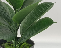 Plante Artificielle en Pot, Petite Plante de Bananier, Arbre du Voyageur, Écologique, Réaliste, 40cm, Pour Intérieur, Hôtel, Thanksgiving, Vert