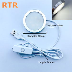USB White LED Puck Light with Plug Compatible with Bambu Lab Light Kit 001 for 3D Printed Decorative Models Night <strong>Table</strong> Lamp - Product Image 2