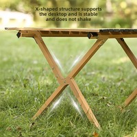 Ensemble table et chaises pliantes de camping, table pliante en acier au carbone avec chaises lune, équipement portable d'extérieur pour pique-nique et barbecue