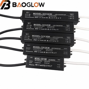 แหล่งจ่ายไฟแบบสวิตชิ่งกันน้ำขนาดเล็ก IP67 รองรับแรงดันไฟฟ้าเข้ากว้าง DC12V/24V 15W-60W ประสิทธิภาพสูง แรงดันคงที่ สำหรับไฟ LED Strip - Product Image 3