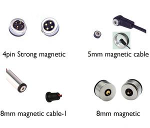 CZX adaptador placa de ouro bateria ímã cego de 360 graus 5V2A mola circular 360 conector magnético <span class=keywords><strong>4</strong></span> pinos - Product Image 3