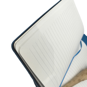 Khuyến mãi tùy chỉnh in ấn máy tính xách tay da với vải và PP bìa có tính năng Loose-Leaf xoắn ốc ràng buộc chủ đề may - Product Image 4