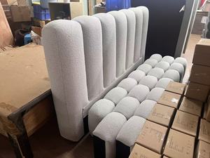 Giường ngủ chất lượng cao kiểu châu Âu, chất liệu vải mới nhất, nội thất phòng ngủ hiện đại, kiểu dáng thời trang - Giường đôi, giường <span class=keywords><strong>King</strong></span>, giường Queen bọc nệm mềm mại - Product Image 3