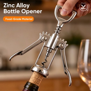Ouvre-bouteille en alliage de zinc personnalisé, outil manuel d'ouverture de bouchon, gadget de cuisine multifonctionnel pour la maison et le bar - Product Image 1