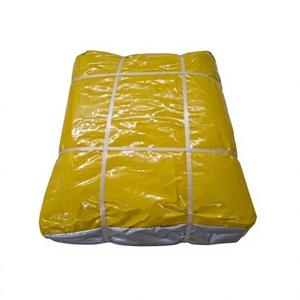 Bâche jaune robuste imperméable, style uni, tissu d'auvent extérieur, matériau tissé, en stock - Product Image 1