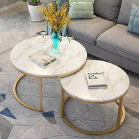 Canapé de salon nordique en vente chaude, meubles de luxe, table basse en marbre