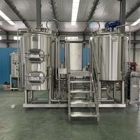 Système de brassage de bière clé en main ZR BREW 500L 800L avec pompe PLC, moteur à roulement, haute productivité, acier inoxydable SS304