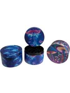 Round Zinc Alloy Manual Modern <b>Herb</b> <b>Grinder</b> 63mm with Full Printed Art Design for Accessory - Product Image 4