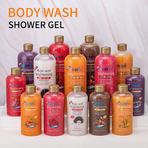 Gel douche exfoliant au curcuma et à la rose, parfum longue durée, édition domestique, pour le commerce international, disponible immédiatement. - Product Image 2